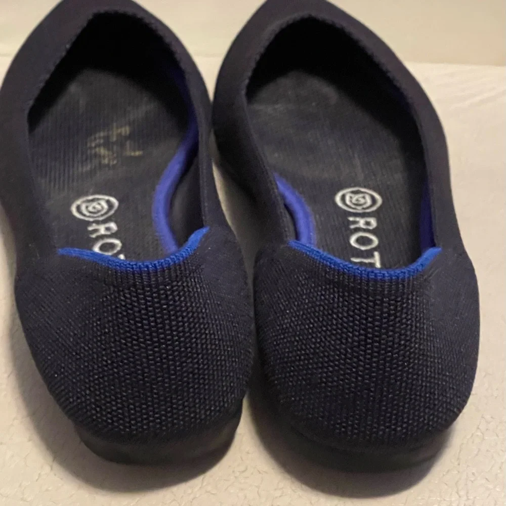 Rothy's Dark Blue Size 8W Flats
